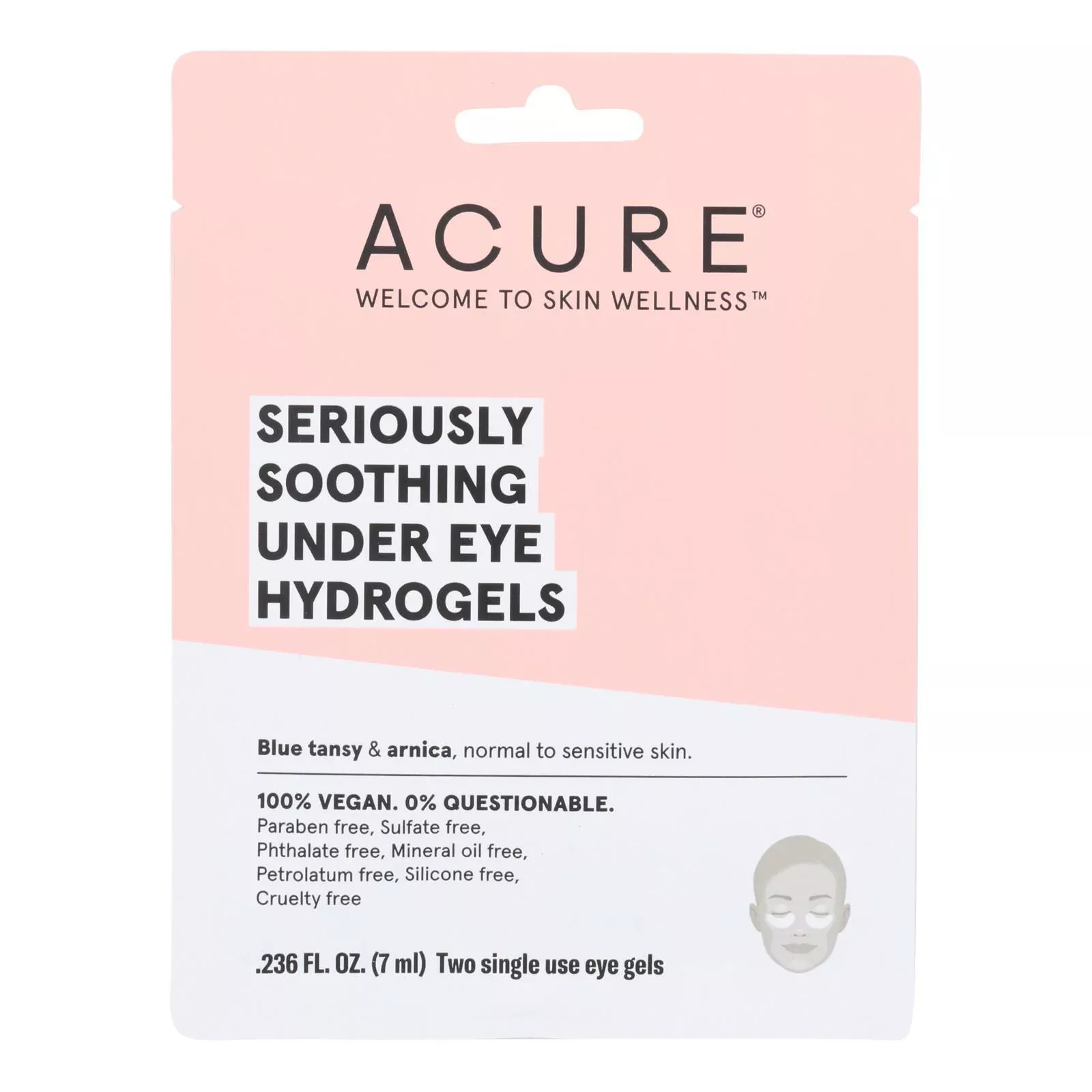 Acure - Seriously Soothing Under Eye Hydrogels - Case of 12 - 0.236 fl