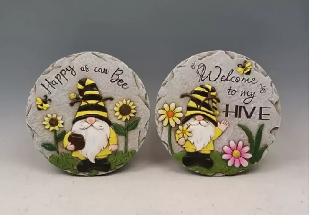 Bee Gnome Garden Stone Stepping Stone Near Me