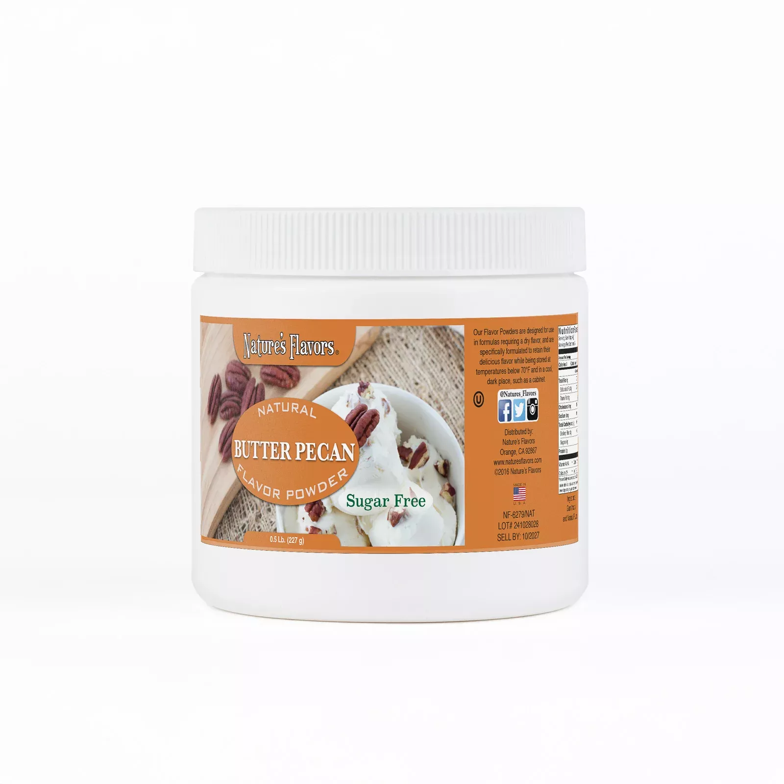 Butter Pecan Sugar Free Flavor Powder