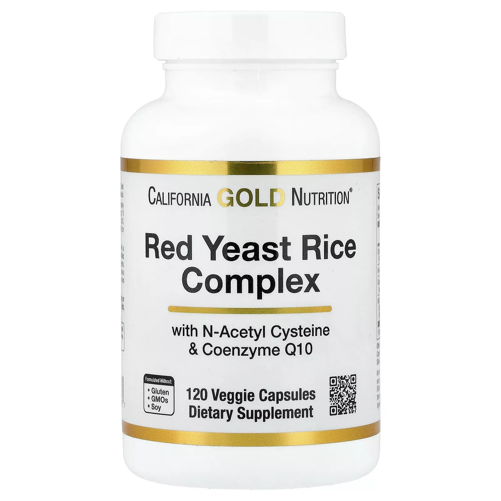 California Gold Nutrition, Red Yeast Rice Complex with Organic Red Yea