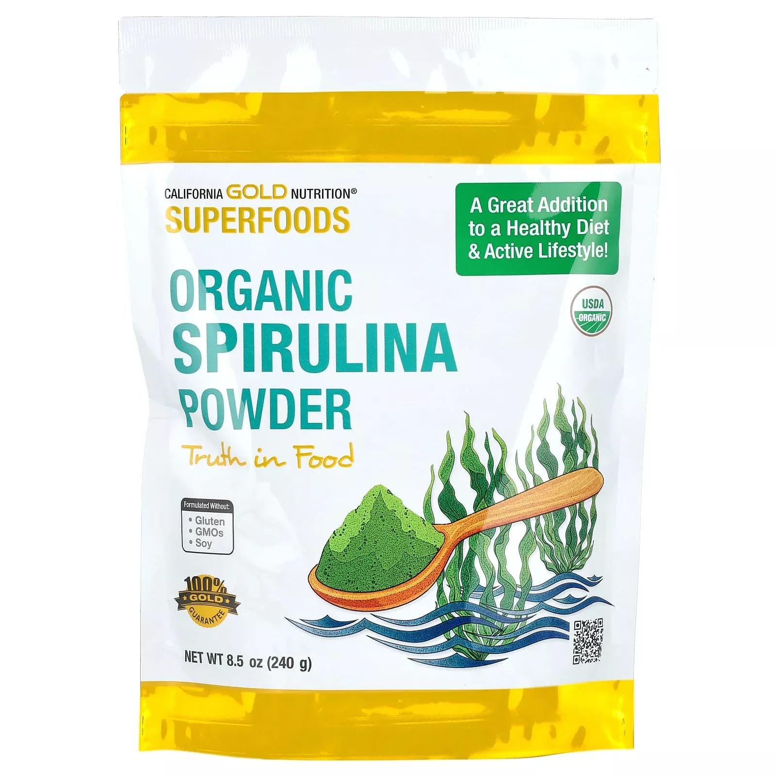 California Gold Nutrition Superfoods Organic Spirulina Powder | Vitacost