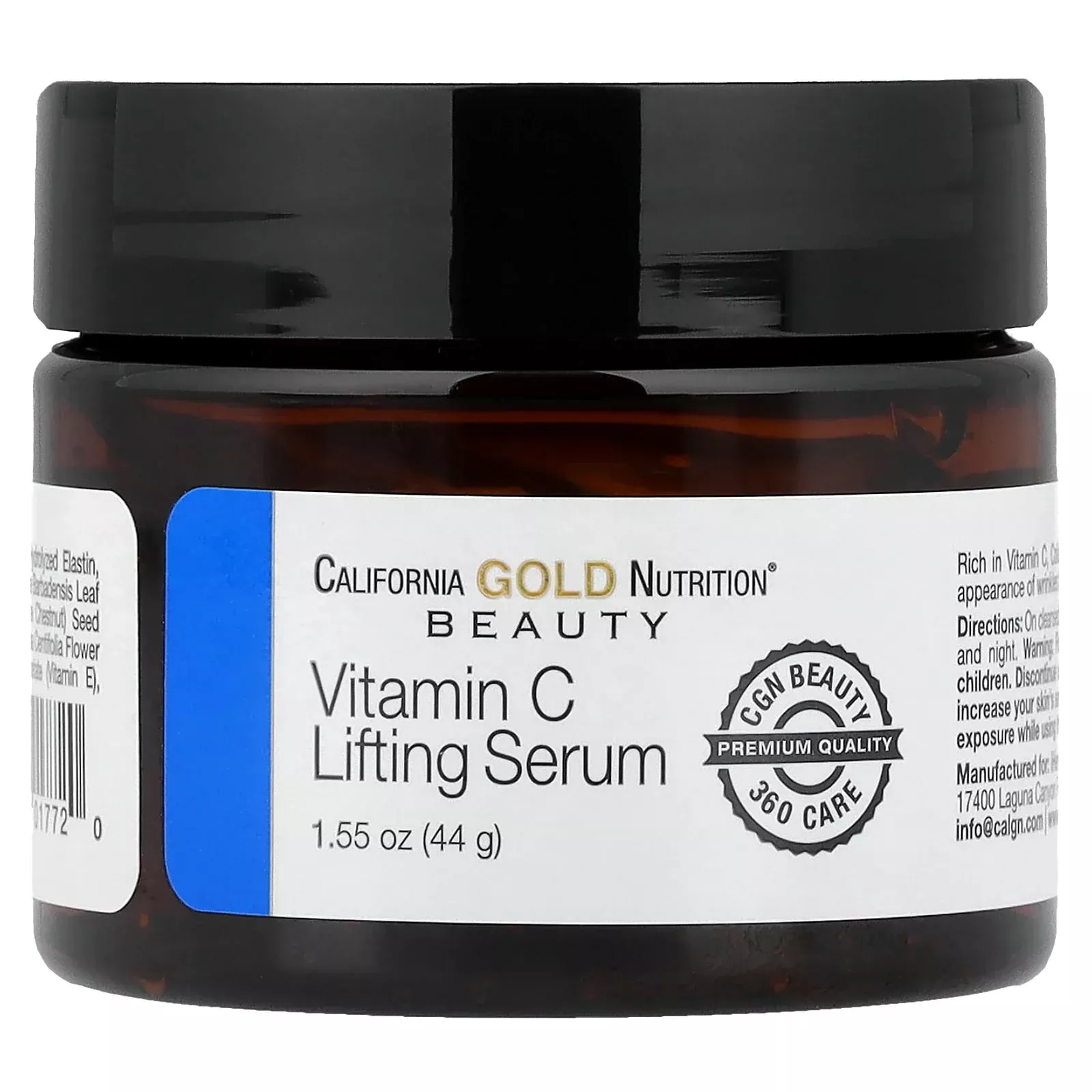 California Gold Nutrition, Vitamin C Lifting Serum, Enhanced Brighteni