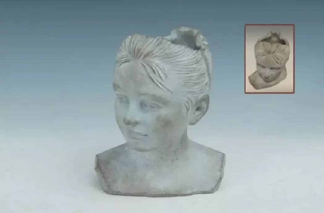 Cement Lady Head Planter Near Me USA Garden Pots