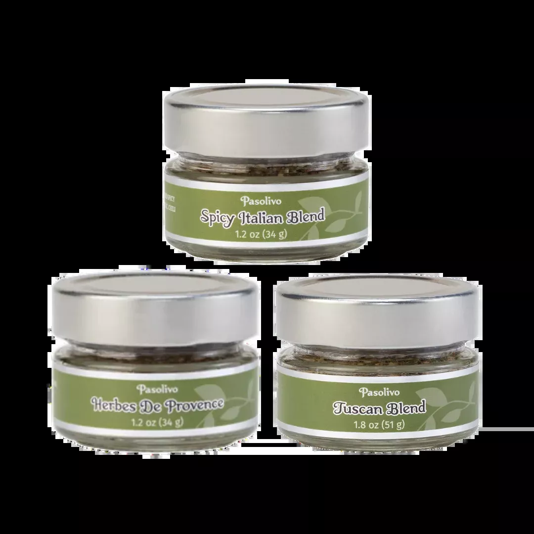 The Essentials Spice Trio | Gourmet Spice Blend Gift Set | Pasolivo