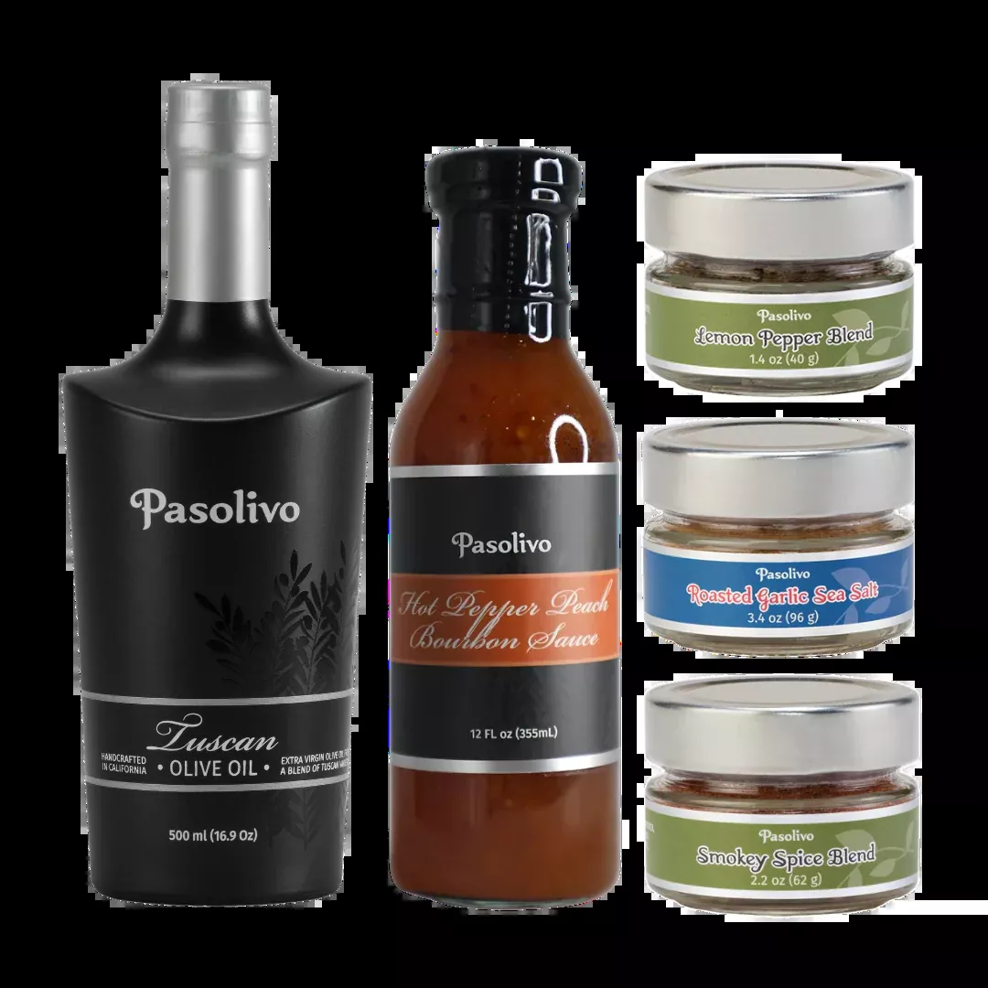 Grill Master's Collection | Gourmet Grilling Gift Set | Pasolivo