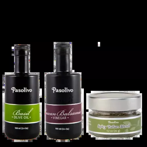 Italian Mini Dipper Trio | California Olive Oil Gift Set | Pasolivo