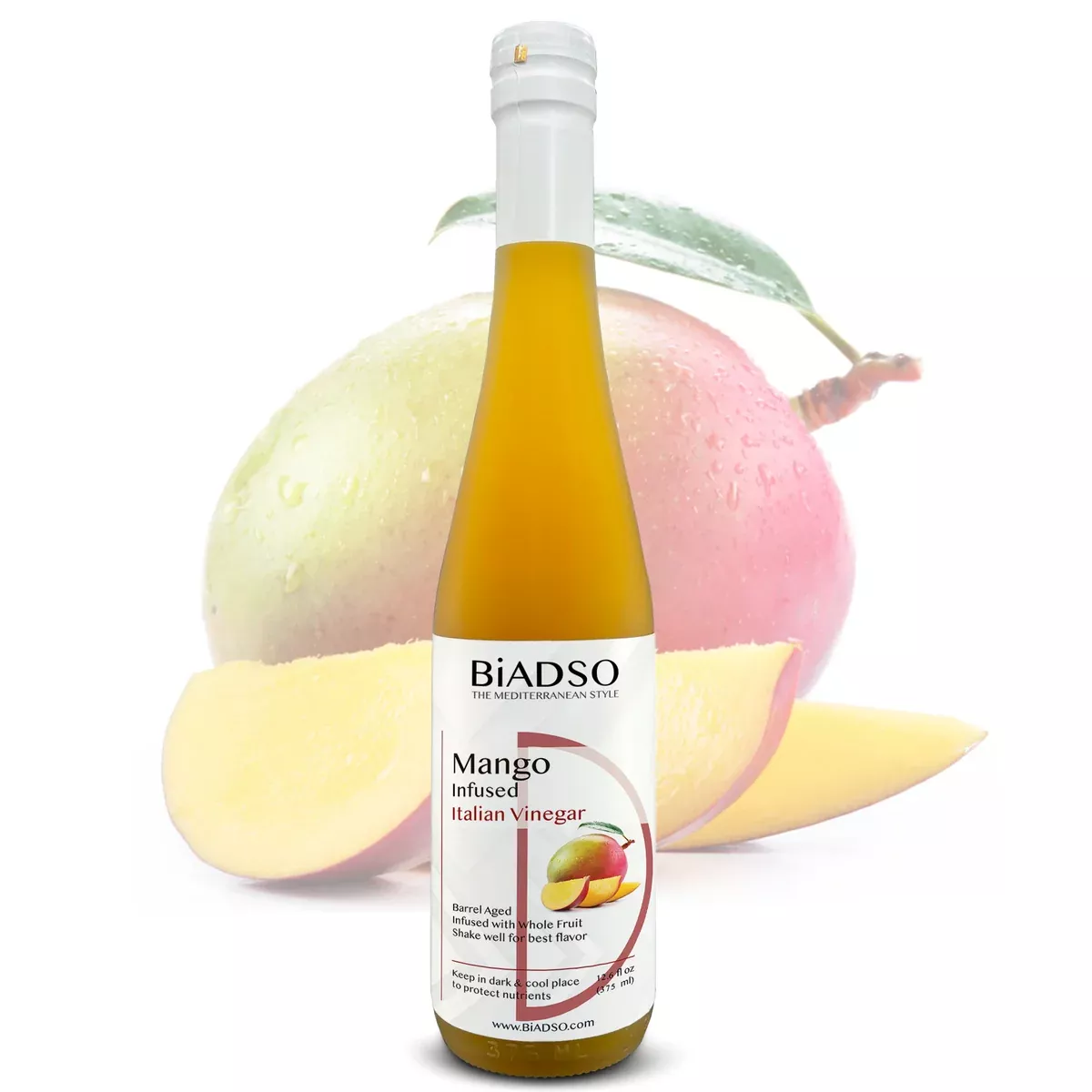 Mango Infused Whole Fruit Italian Vinegar - BiADSO