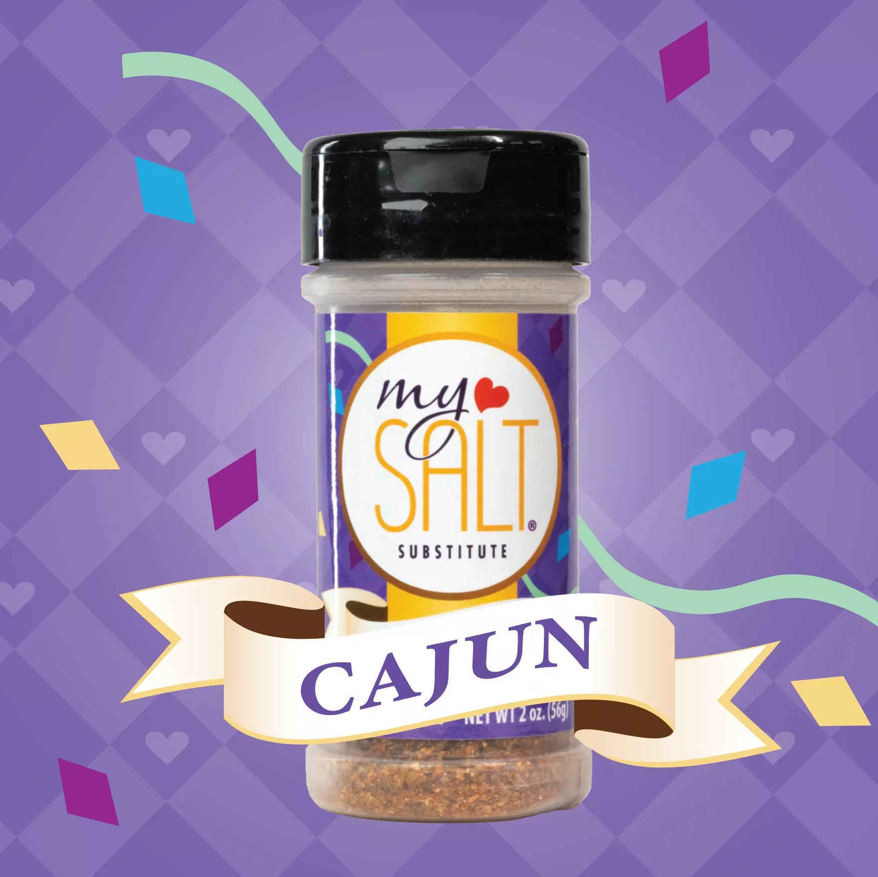 MySALT Cajun Sodium-Free Cajun Seasoning with Real Flavor