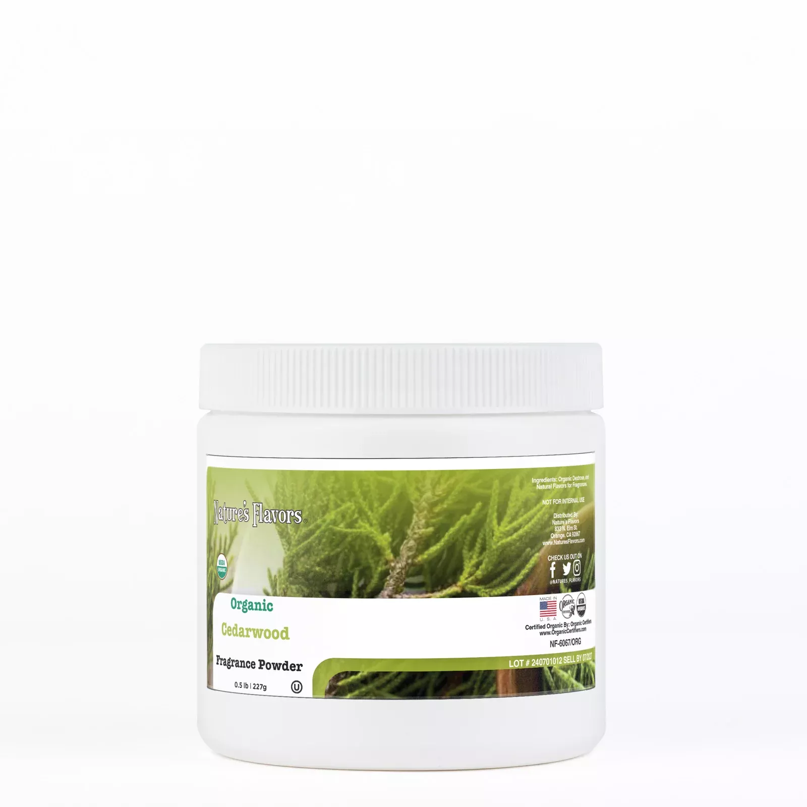 Organic Cedarwood Fragrance Powder