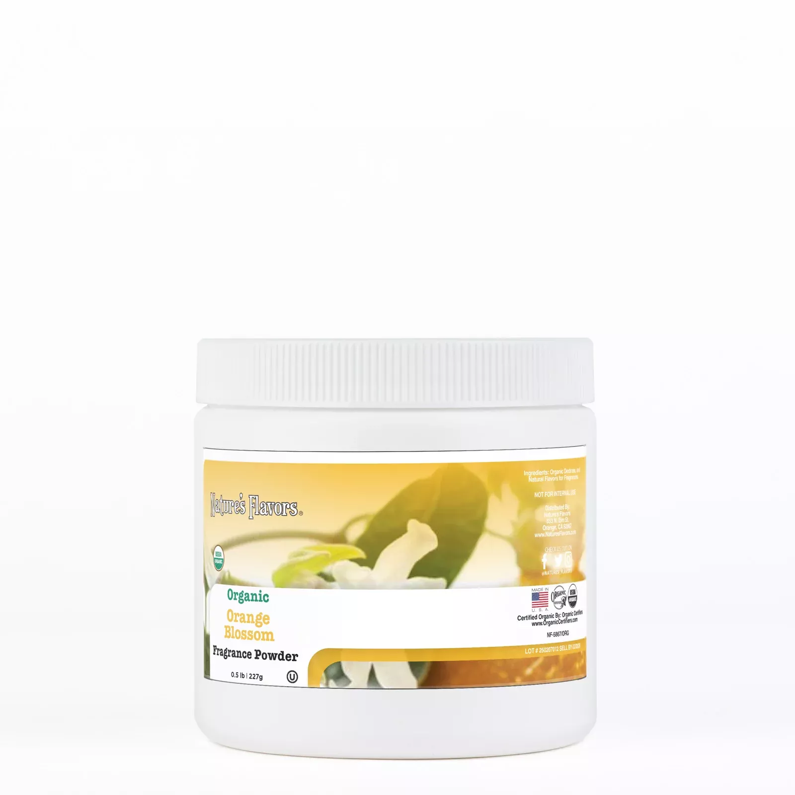 Organic Orange Blossom Fragrance Powder