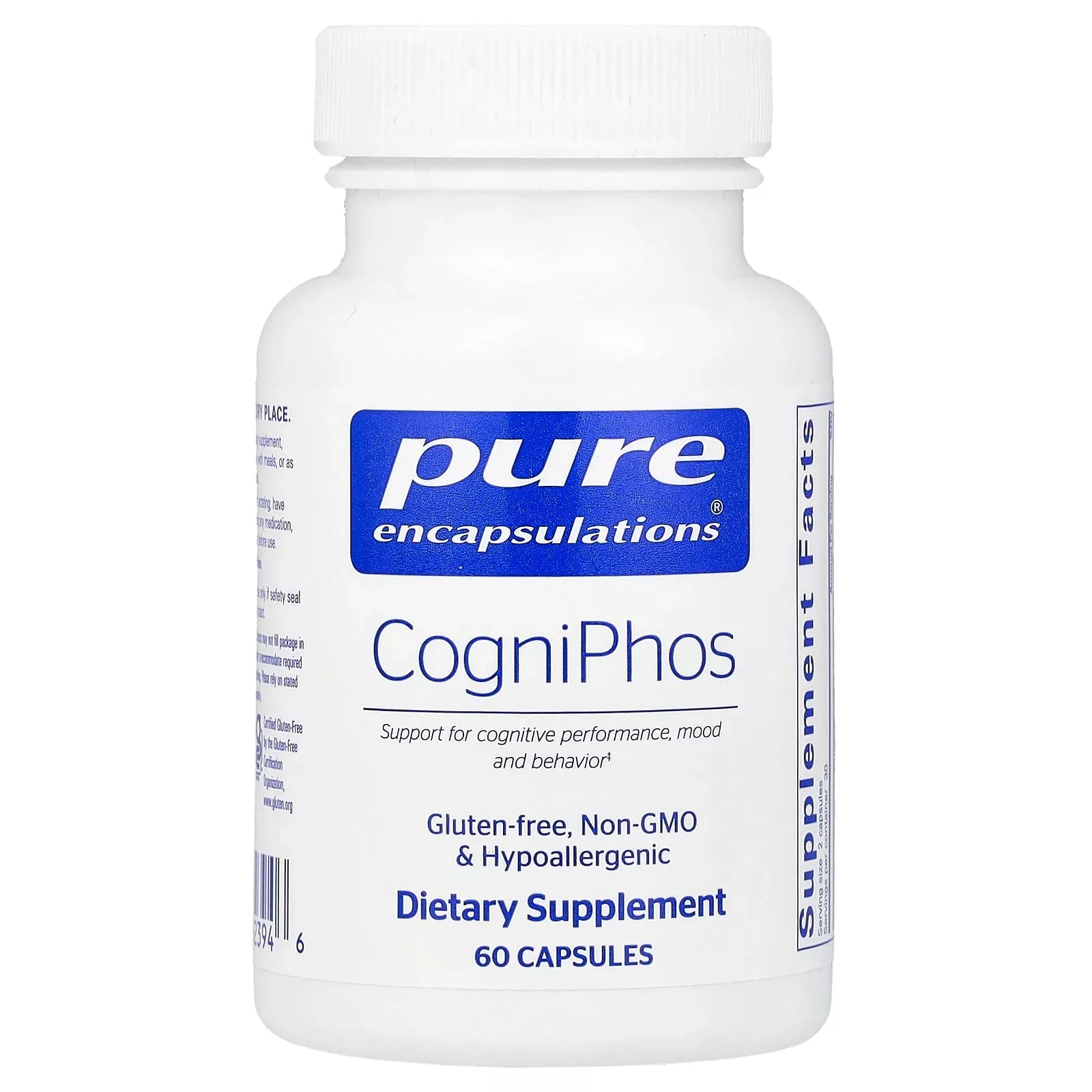 Pure Encapsulations, CogniPhos, 60 Capsules