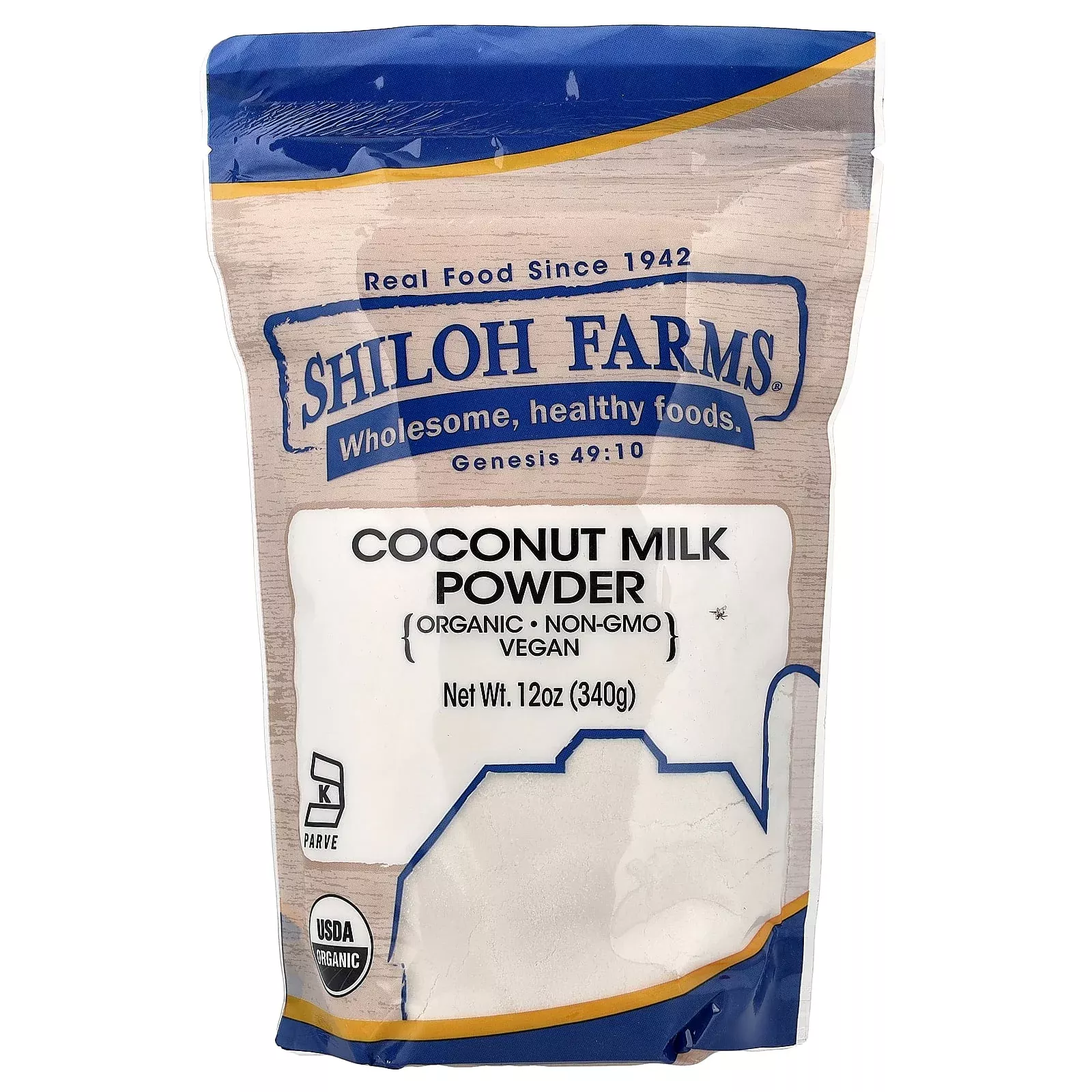 Shiloh Farms Organic Coconut Milk Powder | 12 oz | Vitacost