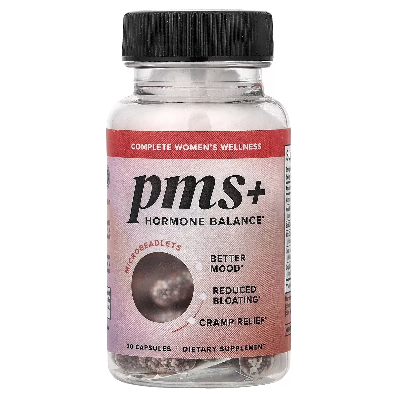 SMNutrition, PMS+ Hormone Balance, Microbeadlets, Better Mood, Reduced
