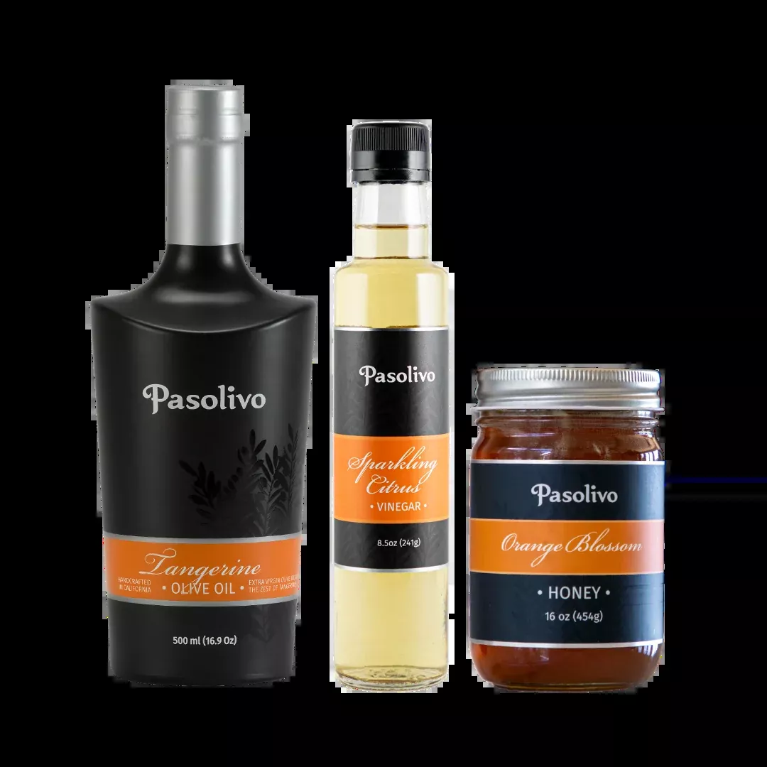Tangerine Bliss Salad Kit | California Olive Oil Gift Set | Pasolivo