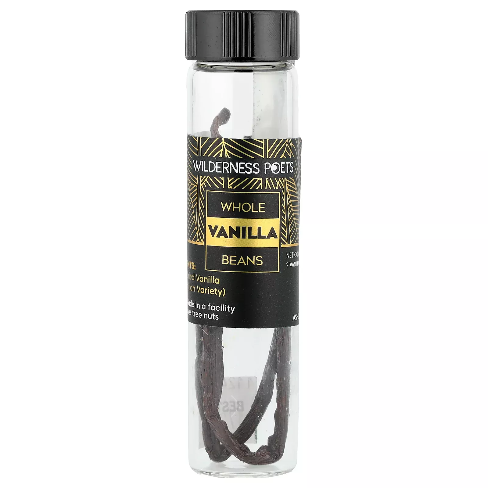 Wilderness Poets, Whole Vanilla Beans, 2 Vanilla Beans